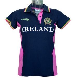Ireland Ladies Harp Polo Golf Shirt Size L